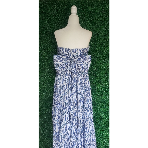 J.Crew Collection strapless bow-back maxi dress in meadow print - Picture 12 of 15